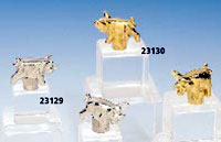 Custom Chrome 'Oinkers' Valve Stem Caps - 23K Gold Plated Pewter - 23130