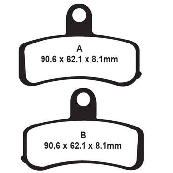 EBC FA457HH Double-H Sintered Metal Front Brake Pads / Shoes