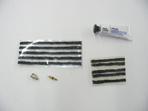 STOP & GO ATV TIRE REPAIR KIT - REPLACEMENT PLUGS/CEMENT