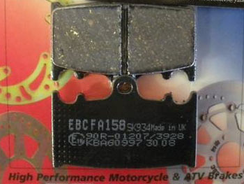 EBC FA158 Kevlar Organic Front Brake Pads / Shoes - FA158