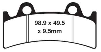 EBC FA190 Kevlar Organic Front Brake Pads / Shoes - FA190