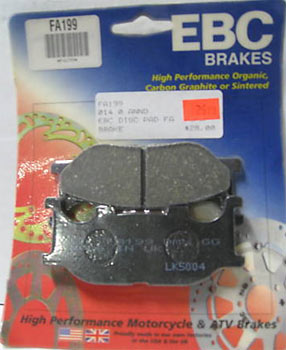 EBC FA199 Kevlar Organic Front Brake Pads / Shoes - FA199