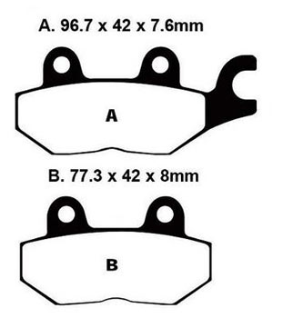 EBC FA215 Kevlar Organic Front Brake Pads / Shoes - FA215
