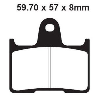 EBC FA254 Kevlar Organic Rear Brake Pads / Shoes - FA254