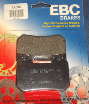 EBC FA304 Kevlar Organic Rear Brake Pads / Shoes - FA304