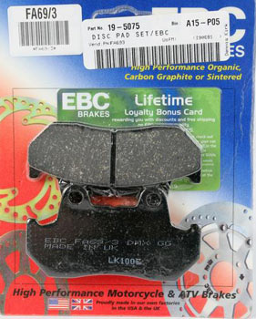 EBC FA69/3 Kevlar Organic Brake Pads / Shoes - FA69/3