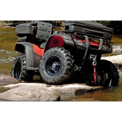 Blackwidow Utility ATV Tire mounted on ATV