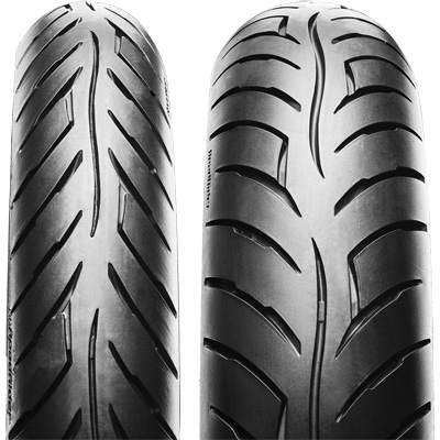 Roadrider MKII Street Tire Front & Rear Front view showing tread pattern
