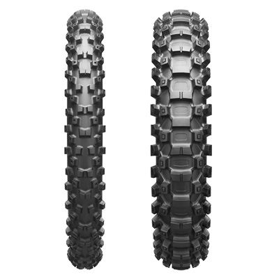 Kids Motocross Battlecross X20 Front and Rear Tire, front view