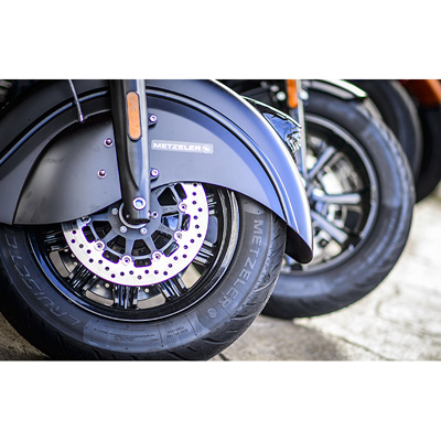 CruiseTec Cruiser Front Tire shown on a motorcycle