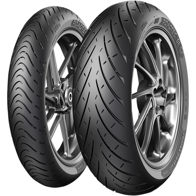 Roadtec 01 Sport Touring Tire, Front & Rear angled view