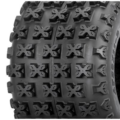 Bazooka MX/X-Country Tire tread pattern closeup view, angled