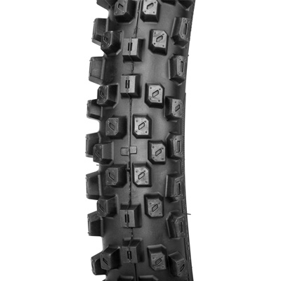 MX-208SR Hard Terrain Tire tread pattern closeup angled view