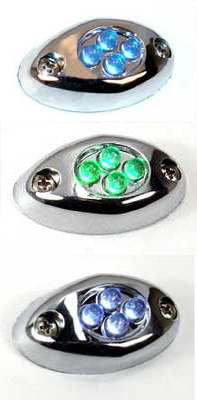 Cycle House 4 Led Courtesy Lights. Available In Blue, Green, White