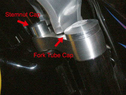 Cycle House Stem Nut Cap - Suzuki Boulevard M109R