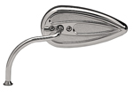 Arlen Ness Chrome Die-Cast Alternative Mirrors - Teardrop Right