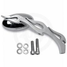 Drag Specialties Mirrors with Sculptured Stems - Flame Stem