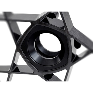 Pentagon shaped hub shown