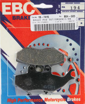 EBC FA194 Kevlar Organic Brake Pads / Shoes
