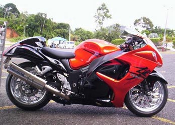 Calypso Forged Front & Rear wheel installed on a motorcycle