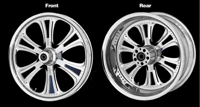 Czar Front and Rear wheel chrome finish