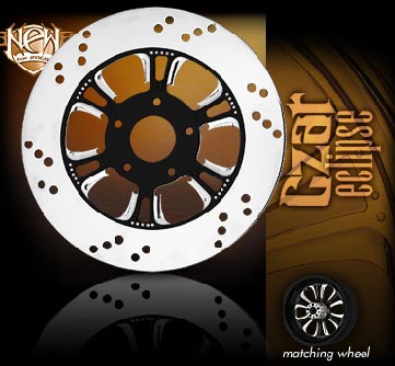 Czar Eclipse Forged wheel's matching Rotor