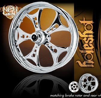 Holeshot Forged wheel, chrome finish