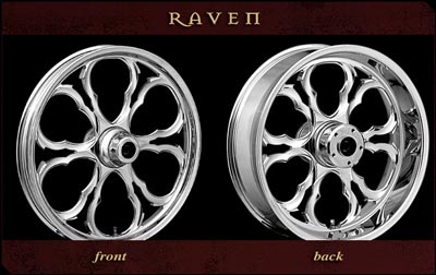 Ravel front and rear wheel, chrome finish