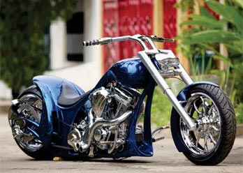 Royal Front & Rear Wheel shown on a Cruiser motorcycle