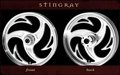 Stingray Forged front and rear wheel chrome finish