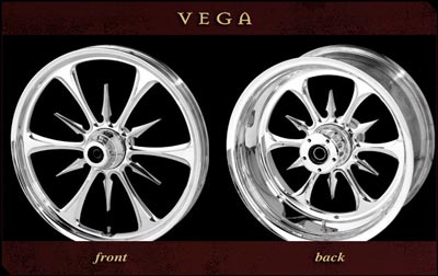 Vega front and rear wheels