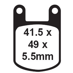 EBC FA50X Sport Carbon X Rear Brake Pads / Shoes