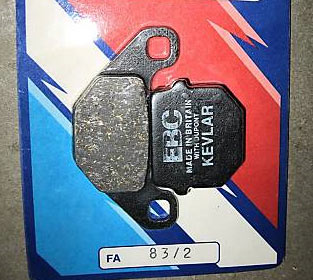 EBC FA83/2 Kevlar Organic Front Brake Pads / Shoes
