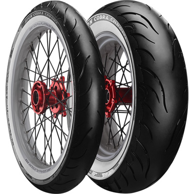 Avon AV92 Cobra Chrome Street Radial Tire 150/70B18 Rear [76V] White Wall