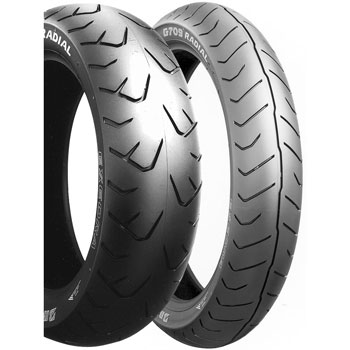 Bridgestone Exedra G704 Street Tires 180/60R-16 Rear