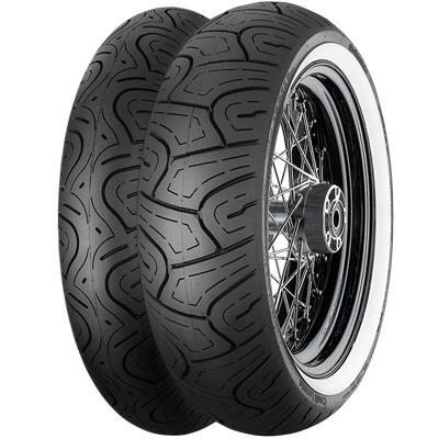 Continental Conti Legend Cruiser/Touring Tire 130/70-18, Front [63H], Whitewall