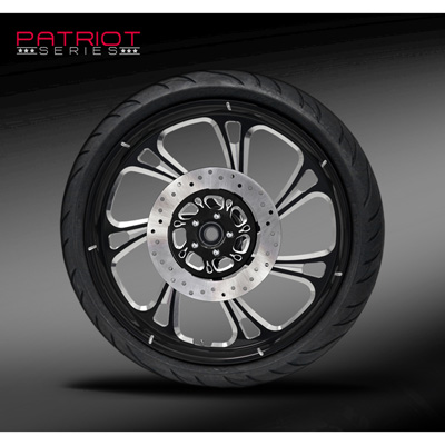 Patriot Trigger Eclipse Forged wheel shown with tire