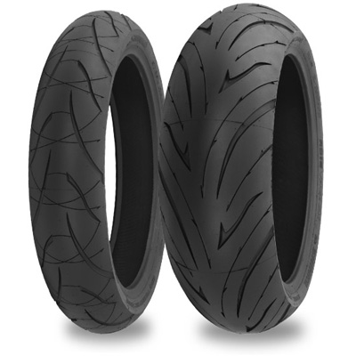 Shinko 016 Verge 2X Dual Compound Radial Tire 190/55ZR17, Rear